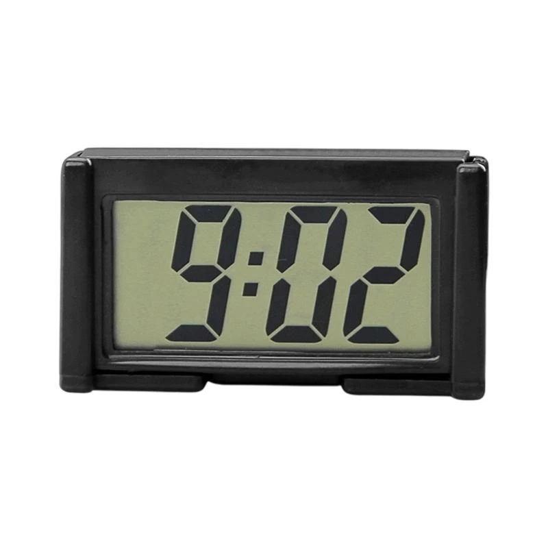 Large LED Digital Car Clock Auto Dashboard Sticky Pad Date Temperature Display