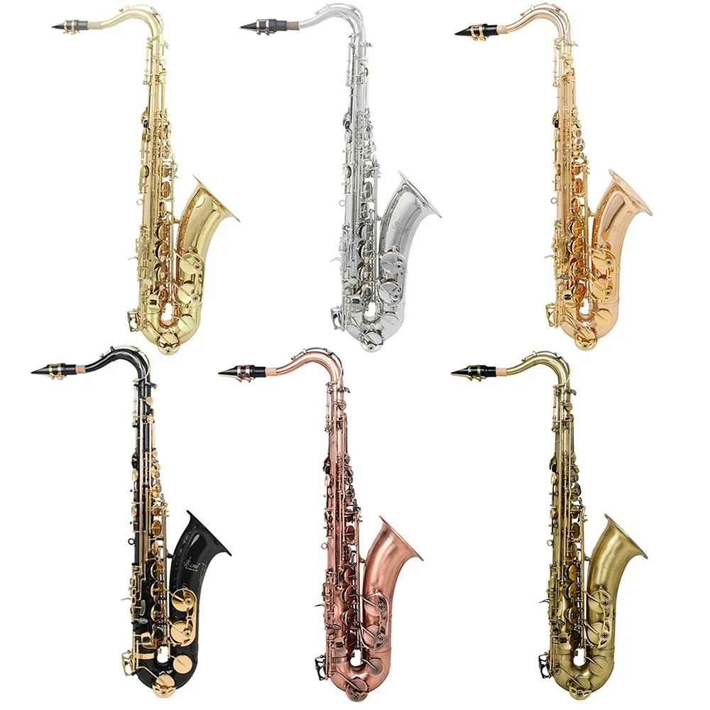 

Tenor Saxophone Bb High Quality Brass Tenor Sax Professional Bb Saxophone with Cleaning Cloth Glove Reed Mouthpiece Accessories