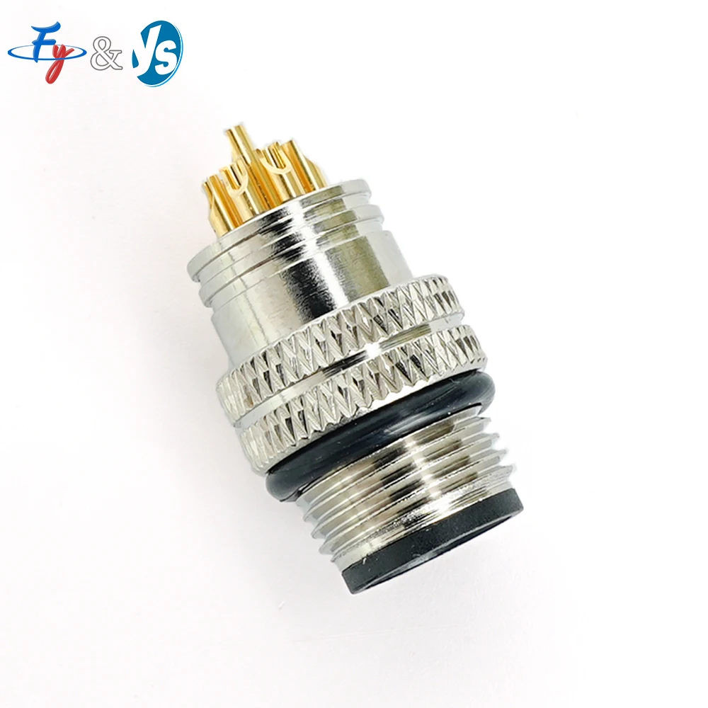 M12 A-Code IP67 Waterproof Connector - 4/5/6/8/12/17 Pin Aviation Socket for Industrial Sensor & Panel Mount Applications
