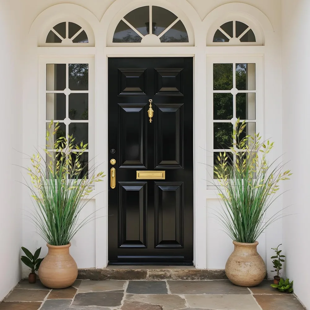 

2-piece Set of Artificial Grass Plants, Potted Plants, Artificial Green Flooring Plants, Artificial Pampas Grass Potted Plants