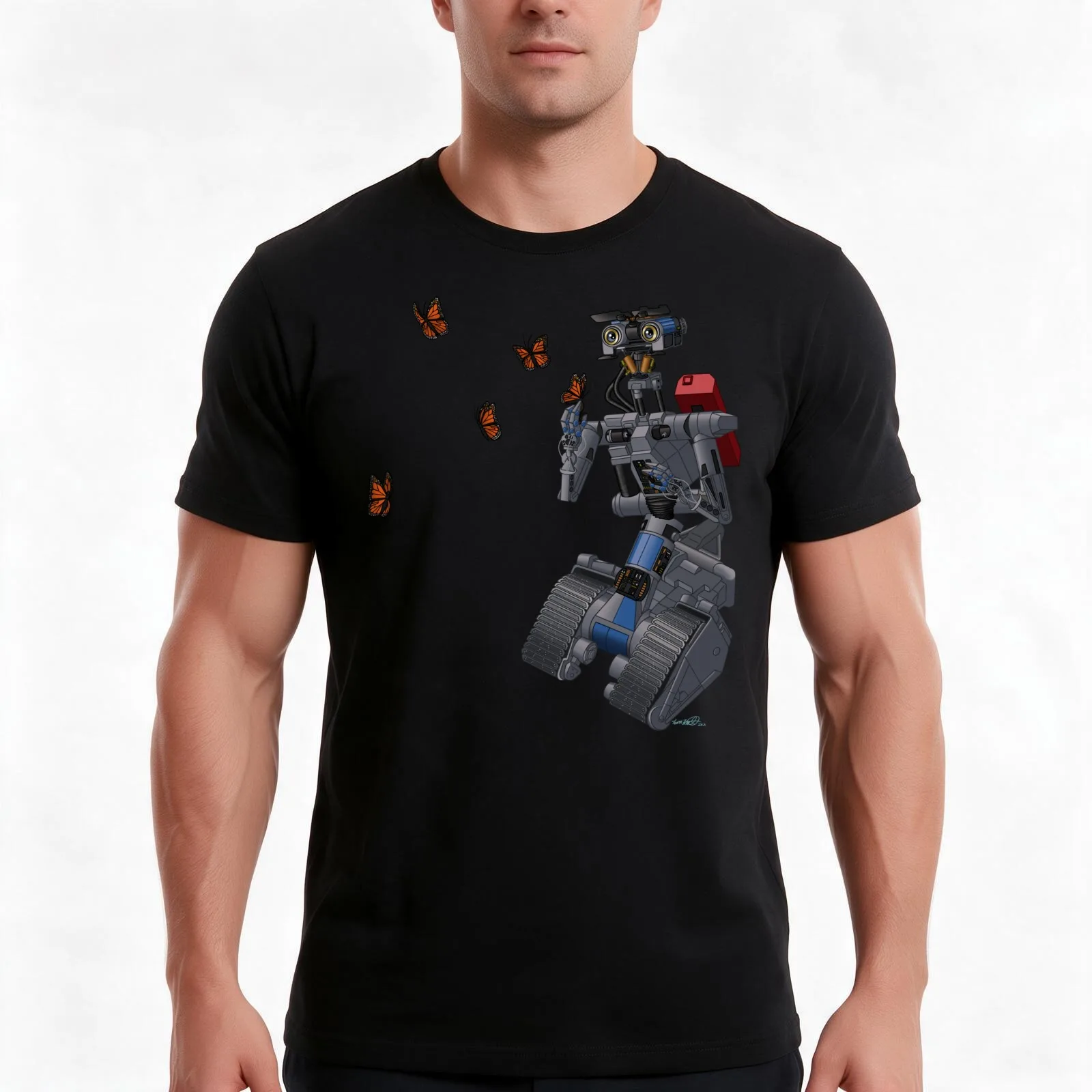 Chasing Butterflies T-Shirt, Summer Casual Cotton Tee, Oversized Streetwear Tops, Vintage Graphic Print, Loose Fit Short Sleeve