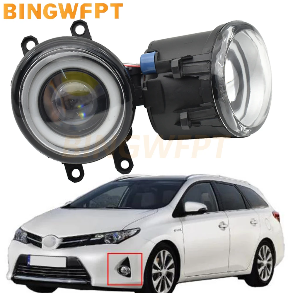 

For Toyota Auris (_E18_) Hatchback 2012-2018 Car Front Fog Light Halo Ring Daytime Running Lamp H11 Angel Eye Fog Light Assembly