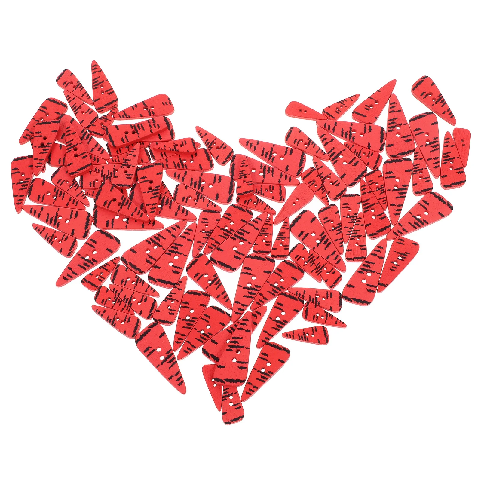 

200Pcs Snowman Nose Button Natural Wood Button for Clothing Crafts DIY Sewing Craft Making Projects Wooden Buttons