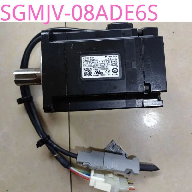 Used Yaskawa servo motor SGMJV-08ADE6S Function OK