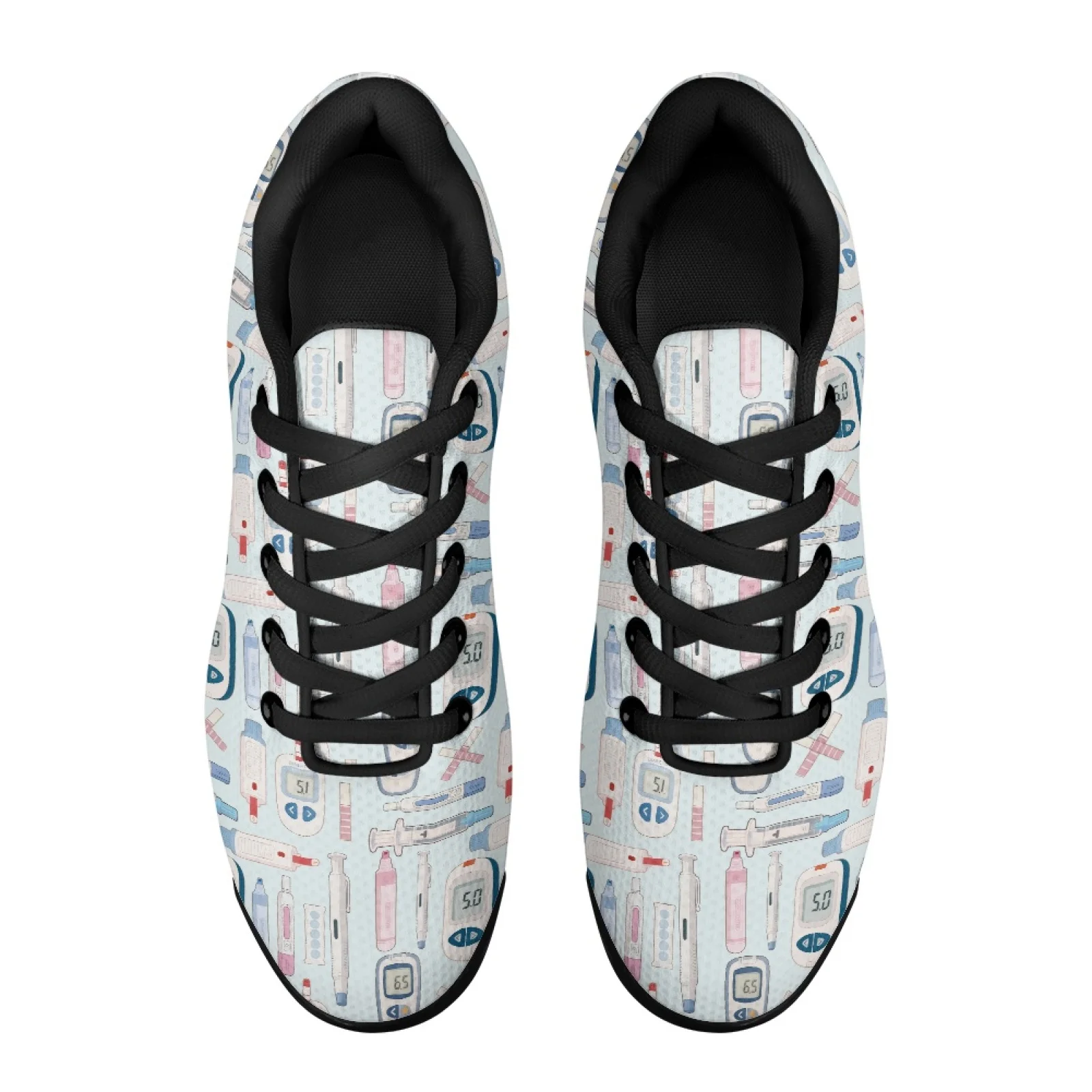 PENSTROLL Medical Tool Lace Up Lace-up Sneakers for Walking Mesh Breathable Mesh Sneakers Tennis Sneakers