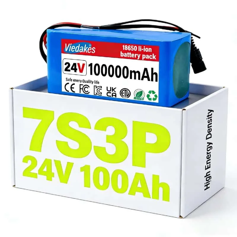 

7S3P Rechargeable Li-ion Battery 24V 100000mAh: Durable Power Source for Power Drills/Sanders, Low Self-Discharge (Best Seller)