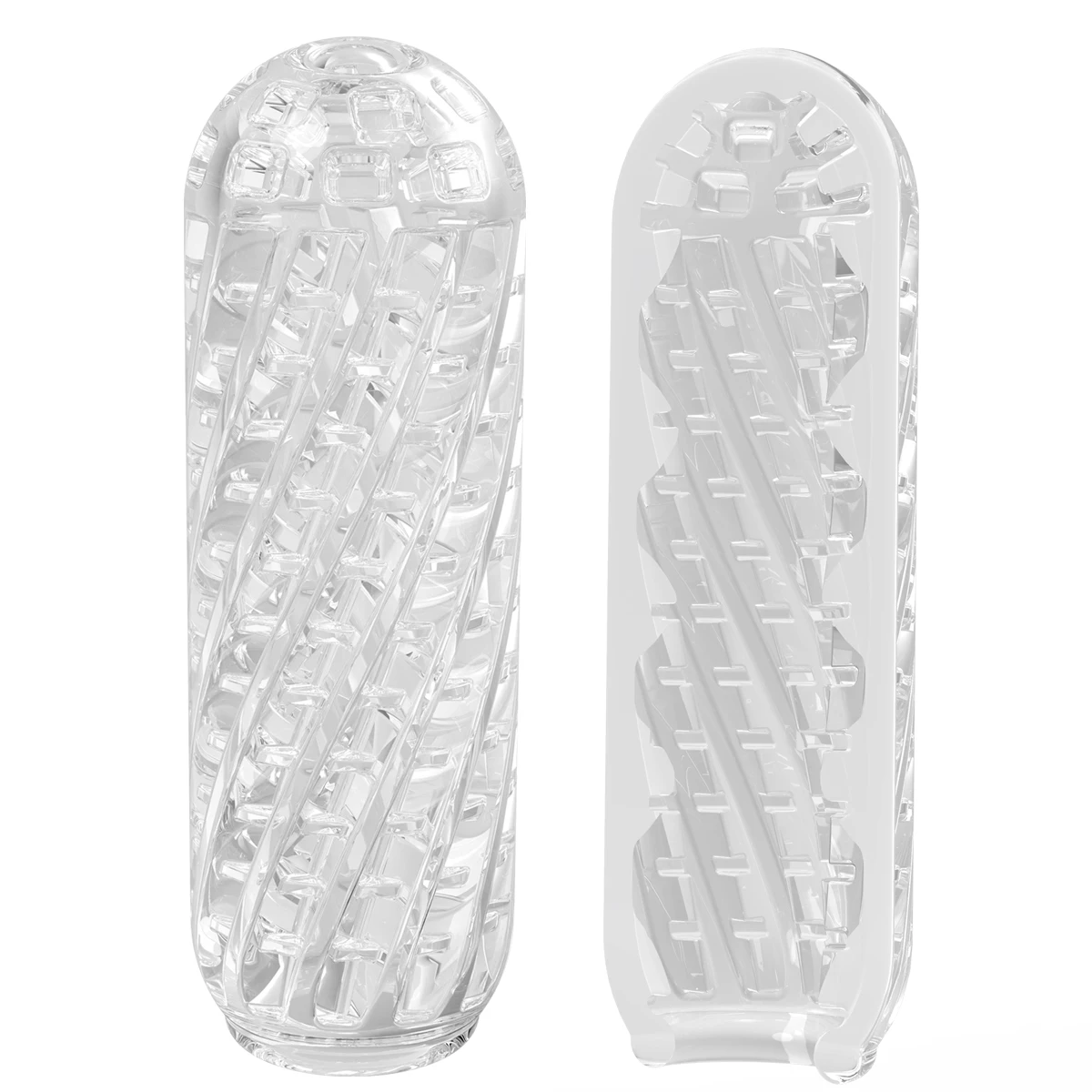 Male Masturbator Cup Transparent Soft Realistic Vagina Vacuum Pocket Cup Adult Toy for Men Endurance Training Pleasure Device