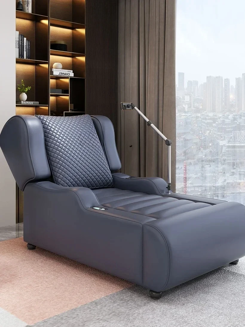 H Light Luxury First Class Single Electric Sofa Office Leisure Massage Function Adjustable Bed Chair Space Capsule Recliner