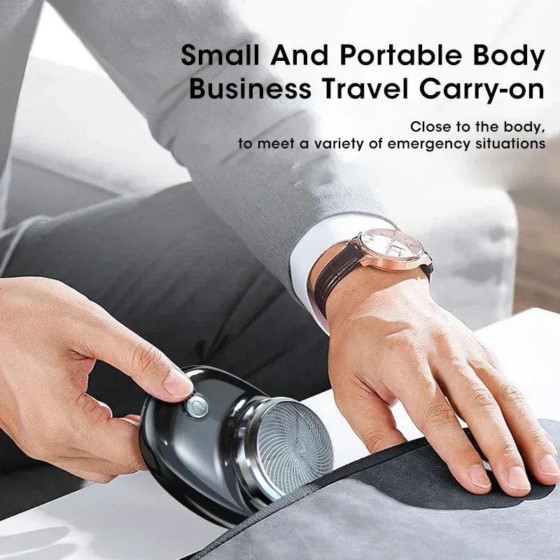 Zak elektrisch scheerapparaat Draagbaar mini-reisscheermes Oplaadbaar gezichtsbaard- en lichaamshaartrimmer Draadloos afneembaar scheerapparaat