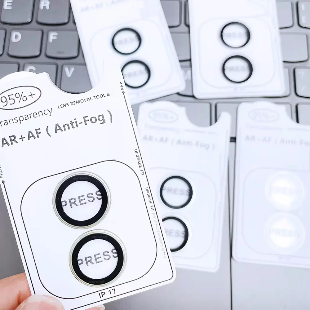 1-3 個 AR + AF (防曇) 公式カメラレンズ金属リング強化ガラスプロテクターカバー IPhone 17Air Pro Max アンチスクラッチキャップ用