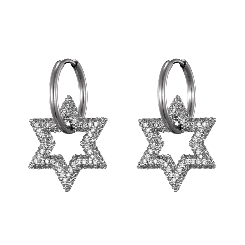 Klassieke roestvrijstalen oorgesp voor vrouwen Trendy goud zilver kleur grote ovale rechthoek hoepel Huggie punk hiphop sieraden cadeau