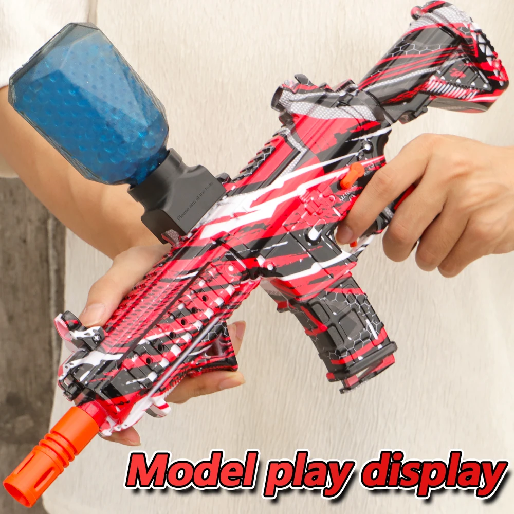 M416 Electric Gel Ball Blaster Toys,Splatter Ball Blaster for 14+,Outdoor Games Toys (gel ball not included)