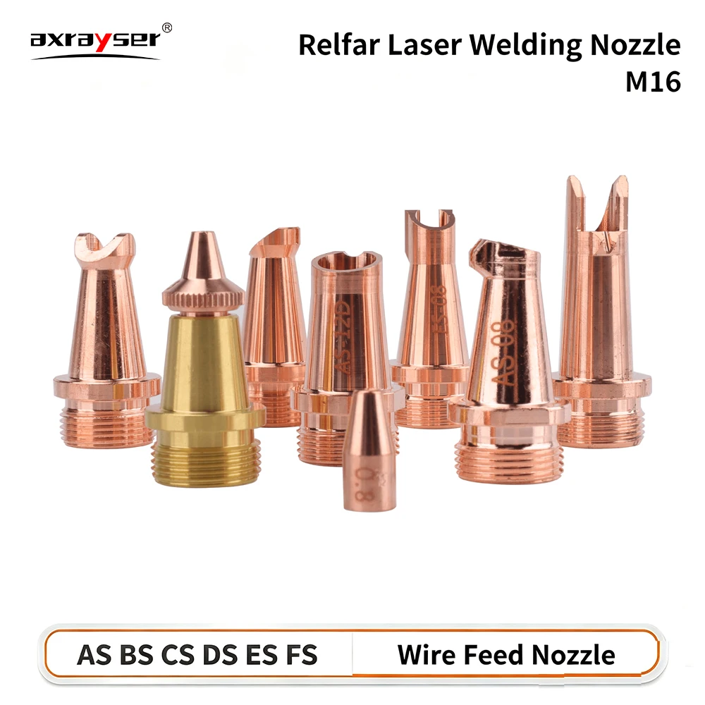 Relfar M16 Laser Welding Nozzle Wire Feed Nozzles AS-12 BS-16 for SUP Relfar Laser Handheld Welding Head