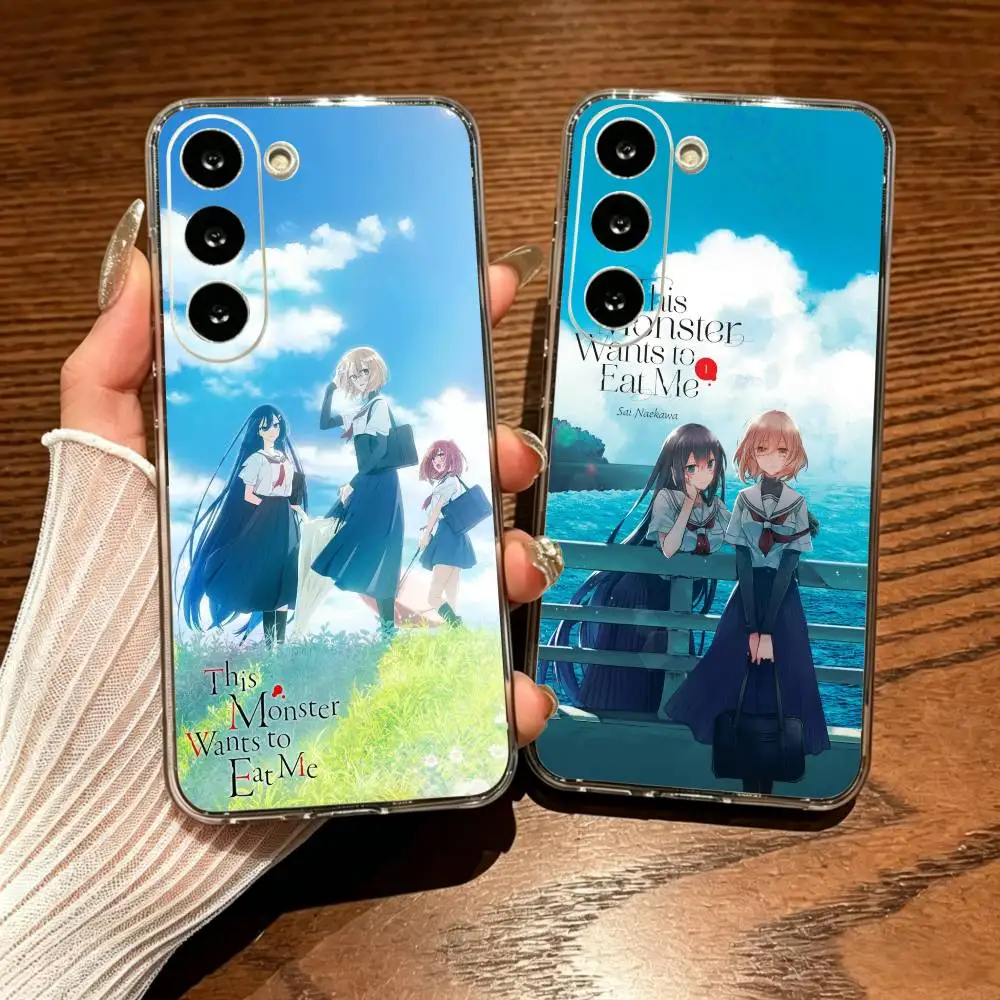 This Monster Wants To Eat Me Simple Transparent Printed Phone Case For Samsung Galaxy A73/A72/A71/A53/A52/A51/A22/A91/A80