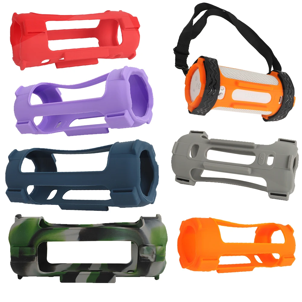 

Silicone Case Cover for JBL Grip Speaker,Grip Audio Case with Shoulder Strap,Protective Skin Holder for Grip Speaker Accessories