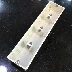4*86 Type Junction Box Concealed PVC Wiring 4 Gang Switch Socket Four Together Bottom Dark Box
