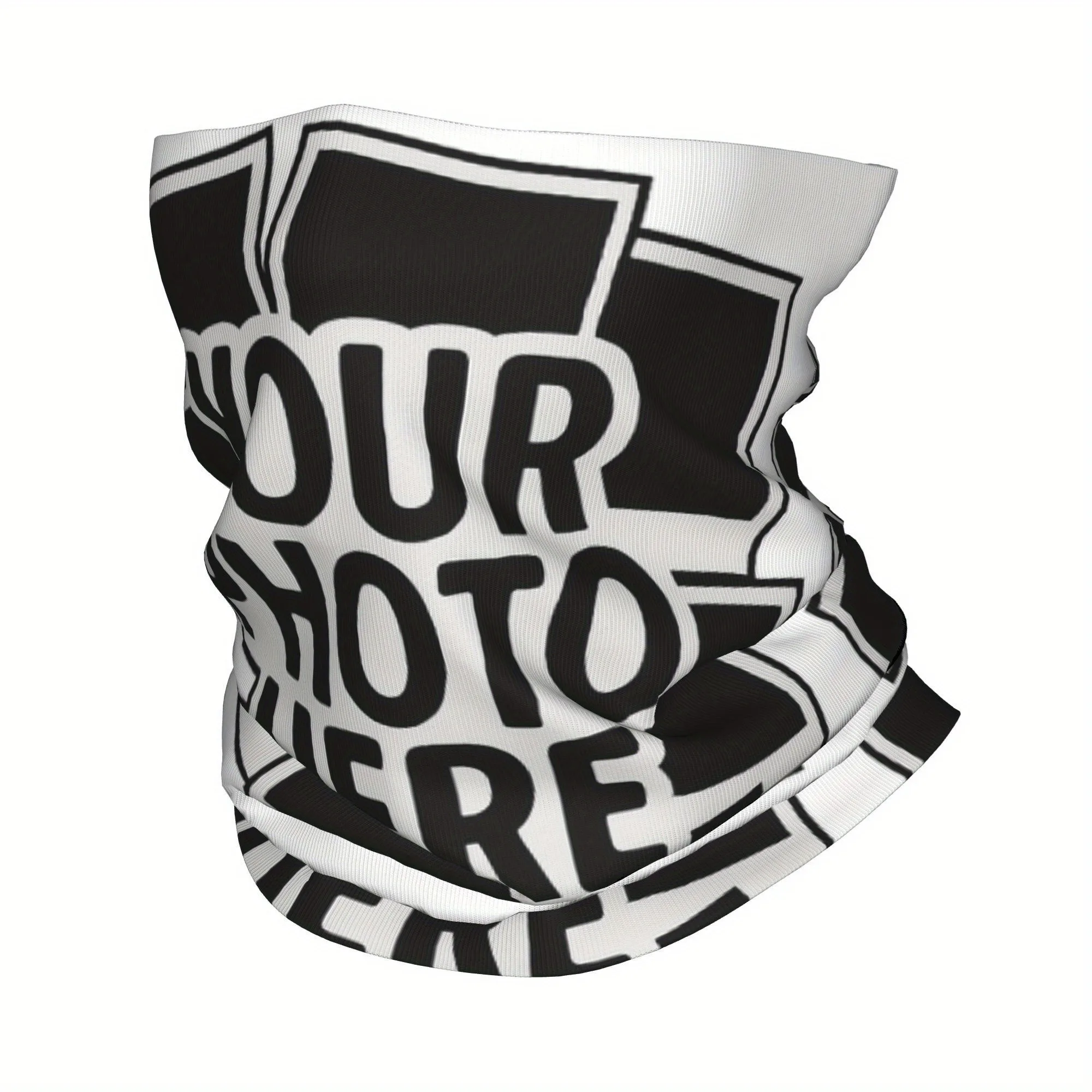 Custom Your Design Here Bandana Winter Neck Wrap Face Scarf for Hiking Personalized Customized Logo Printed Gaiter Headband