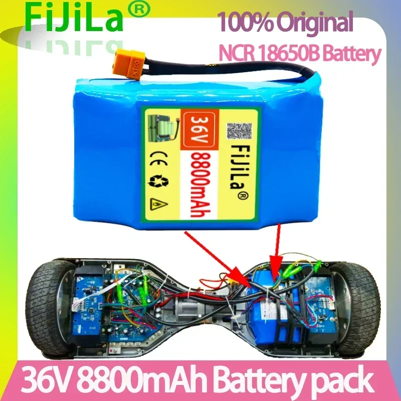 Batterie lithium-ion originale 10S2P, 36v, 8800mAh, pour hoverboard électrique