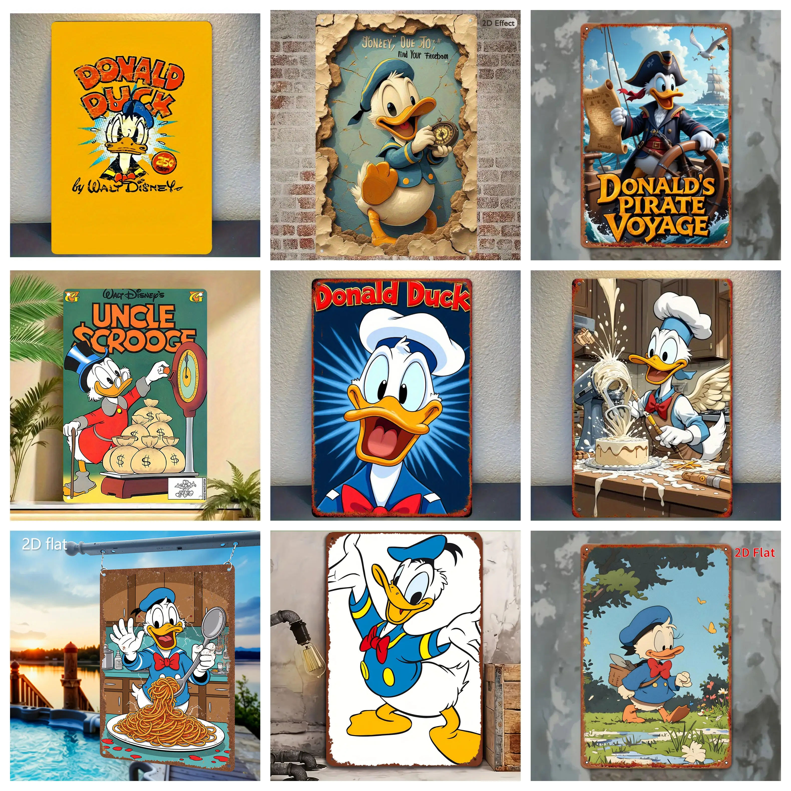 

Miniso Appreciation Disney Stitch Cute Poster Metal Plaque Retro Decorative Plate Bar Garage Club Metal Sign Wall Decoration