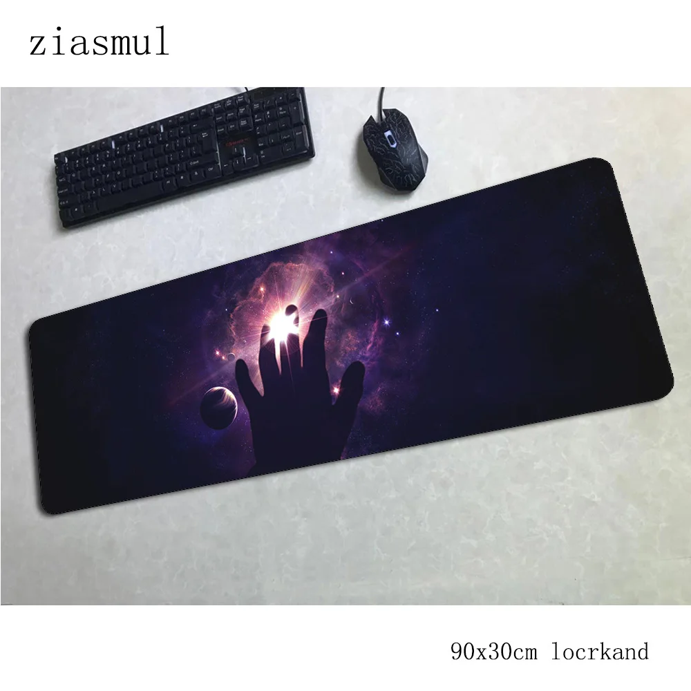 universe pad mouse 90x30cm computer gamer mouse pad 3d padmouse big cute mousepad ergonomic gadget office desk mats