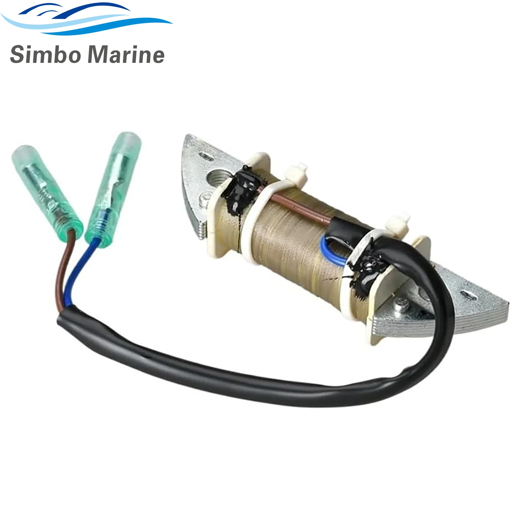 Generator Stator Charge Coil Compatible with Yamaha 9.9HP 15HP 2-stroke 1996-2009 Outboard Motor 63V-85520-00 63V-85520-01