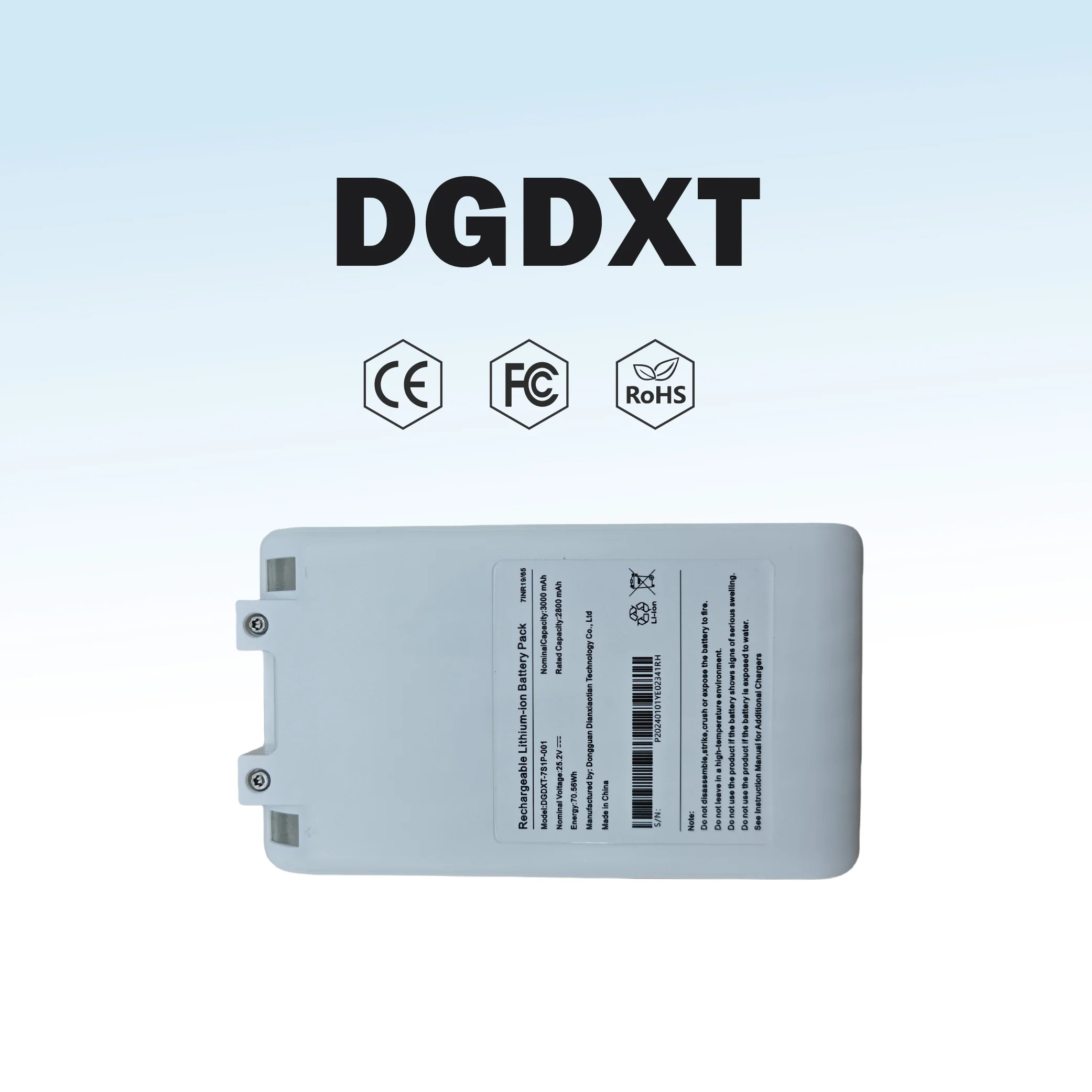 

Battery DGDXT-7S1P-001, Compatible for Mijia G9 G10