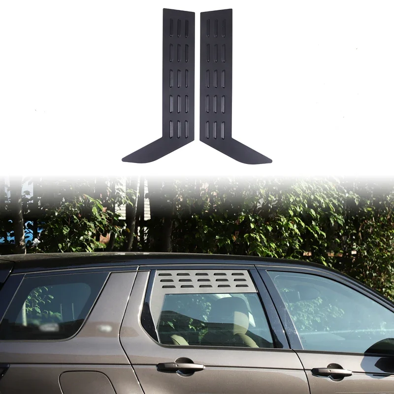 

For Land Rover Discovery Sport 2015+ Car Rear Side Window Louvers Air Vent Scoop Shades Cover Trim Aluminum Alloy Accessories