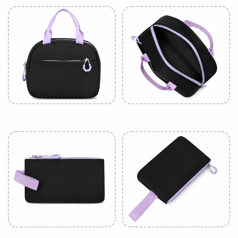 Large Capacity Backpack Pen Bag Set Orthopedic Design Love Series Princess Backpack Mochila Style Multifunctional