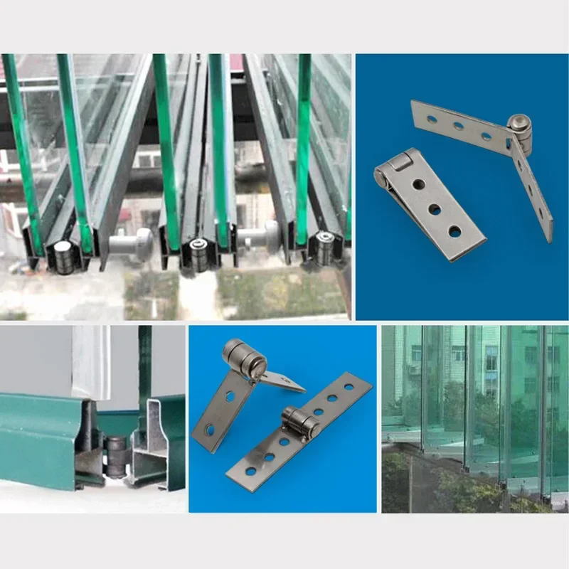 1pc Stainless Steel Nothing Frame Hinge Fold Nothing Frame Balcony Window Hinge Hinge Nothing Frame Doors and Parts Resist Crack