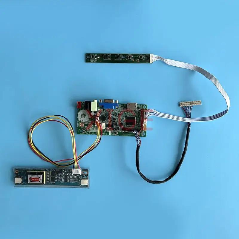 LCD Panel Controller Board Fit HT156WX1 M156B1 M156XW01 TMS156WX1 VGA 1366*768 HDMI-Compatible 2CCFL 30 Pin LVDS Kit DIY Monitor