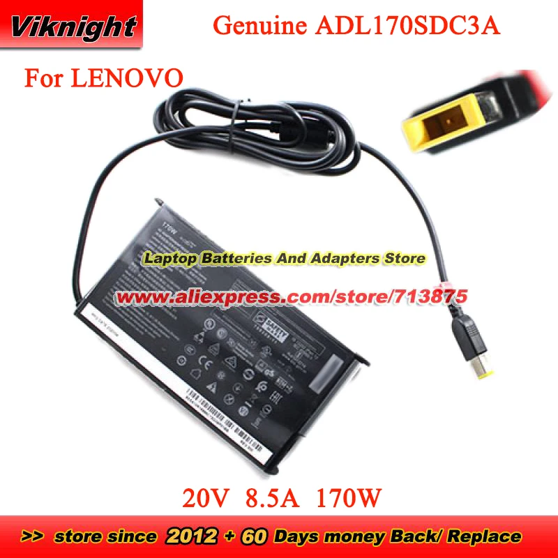 Genuine ADL170SCC3A AC Adapter 20V 8.5A 170W ADL170SCC3A for Lenovo LEGION P50 P51 P52 P70 P71 Y520 Y910 Y920 T440P T540P P1 P15