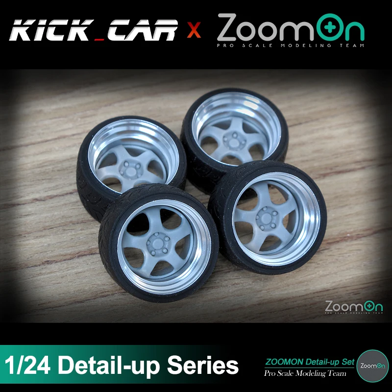 

ZoomOn ZR033 18'' Work S1 2P Rim Set Detail-up Modified Parts For Assembled Model Hobbyist Gift for Professional Adults