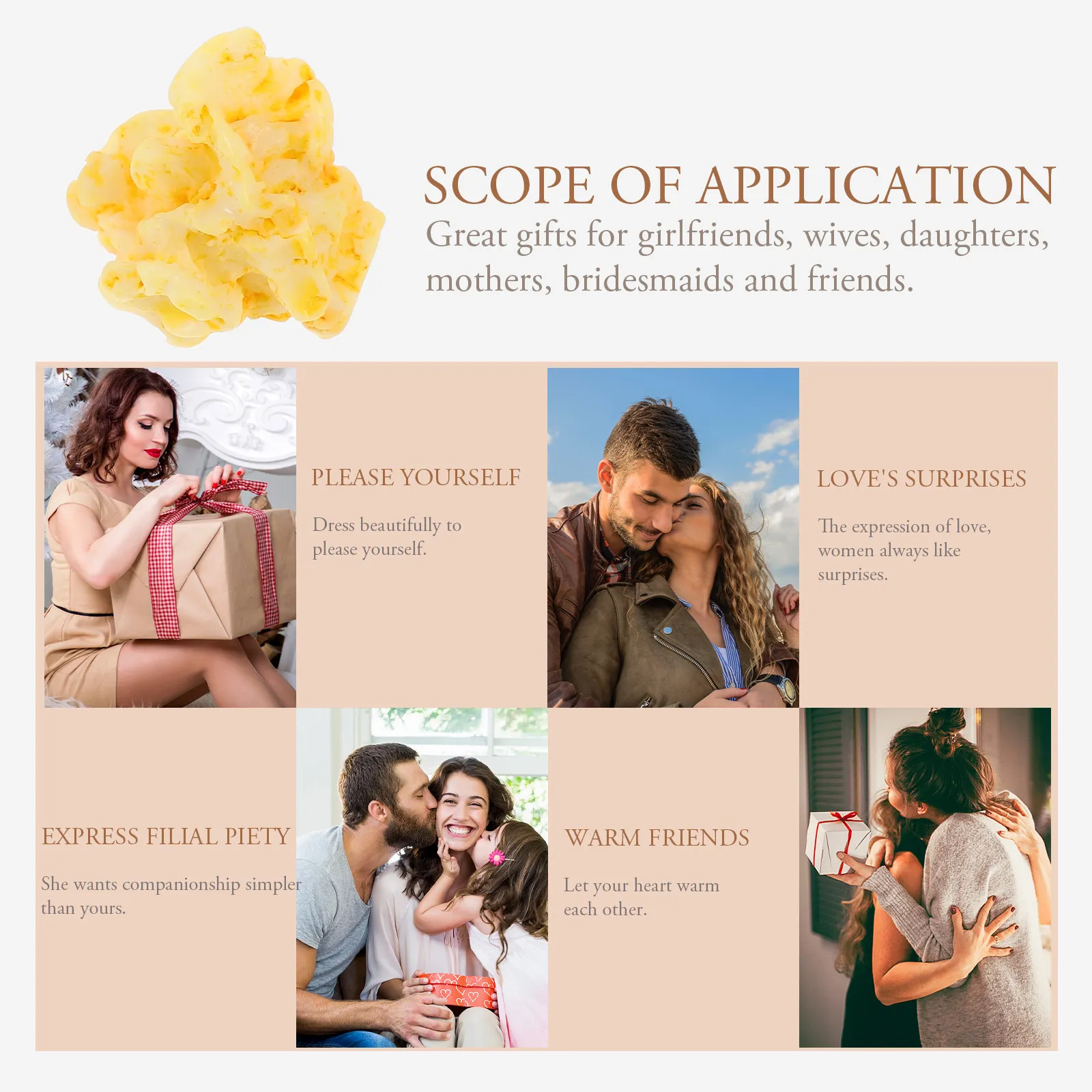 

20 шт. имитационных подвесок-попкорн из высококачественной смолы, многоразовые украшения для рукоделия, аксессуары для DIY, декор для ювелирных изделий