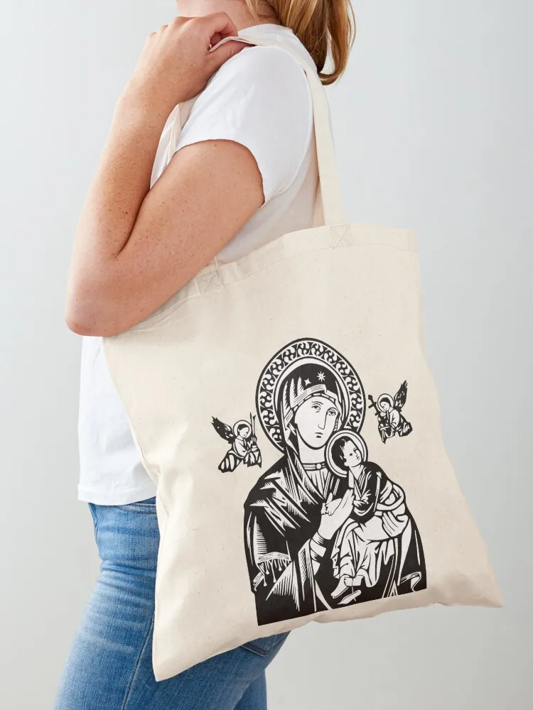 Our Lady Of Perpetual Help Tote Bag tote bags men Women's tote bag Fabric bag