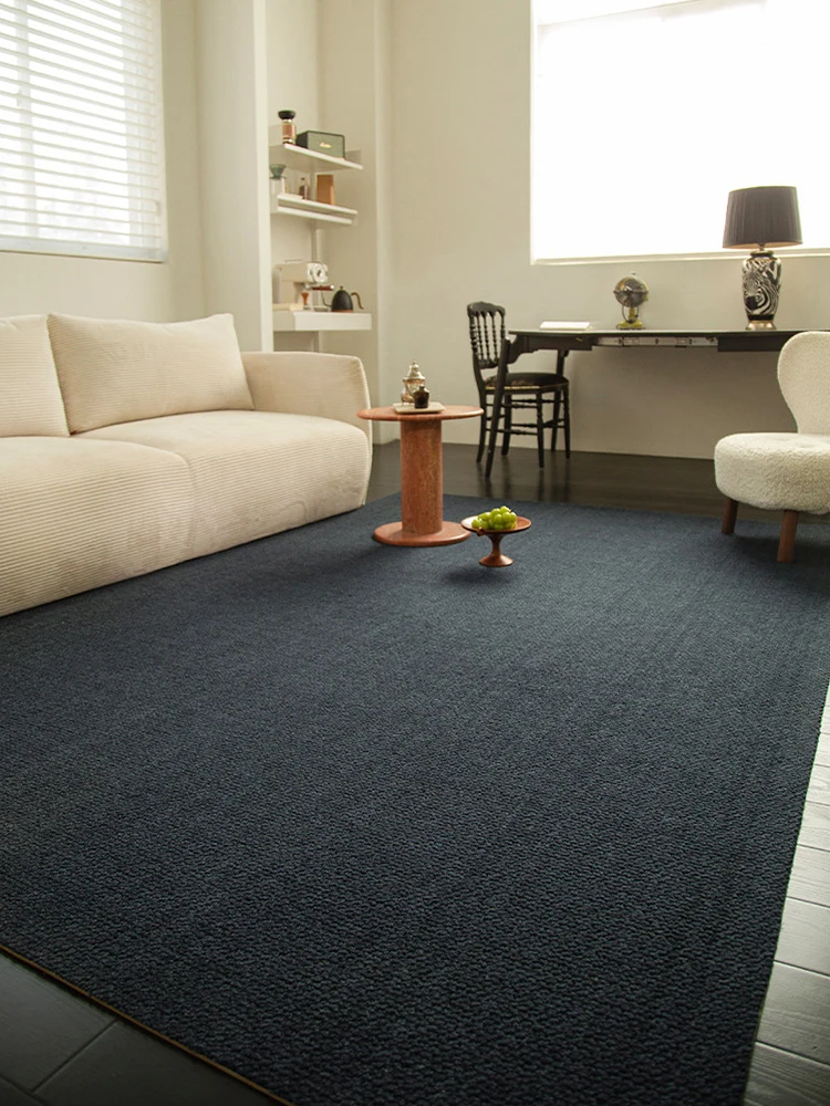 Dark Color Dirt-resistant Living Room Carpet Handmade Wool Retro Home Big Carpets Bedroom Soft Thick Bedside Study Area Rug Mat