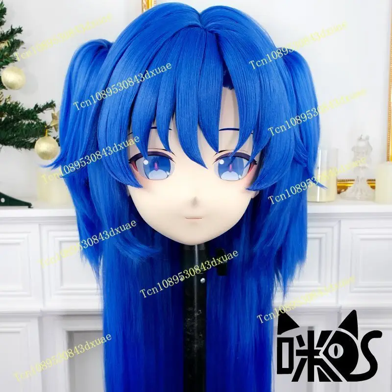 Custom 2d kigurumi headgear - full head with lock, customizable hairstyle and makeup for any character