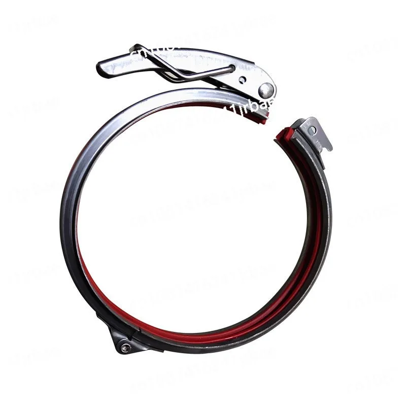 Adjustable hose clamp quick release round duct clamp  barrel clamp ring SS/galvanized 80-400mm dia