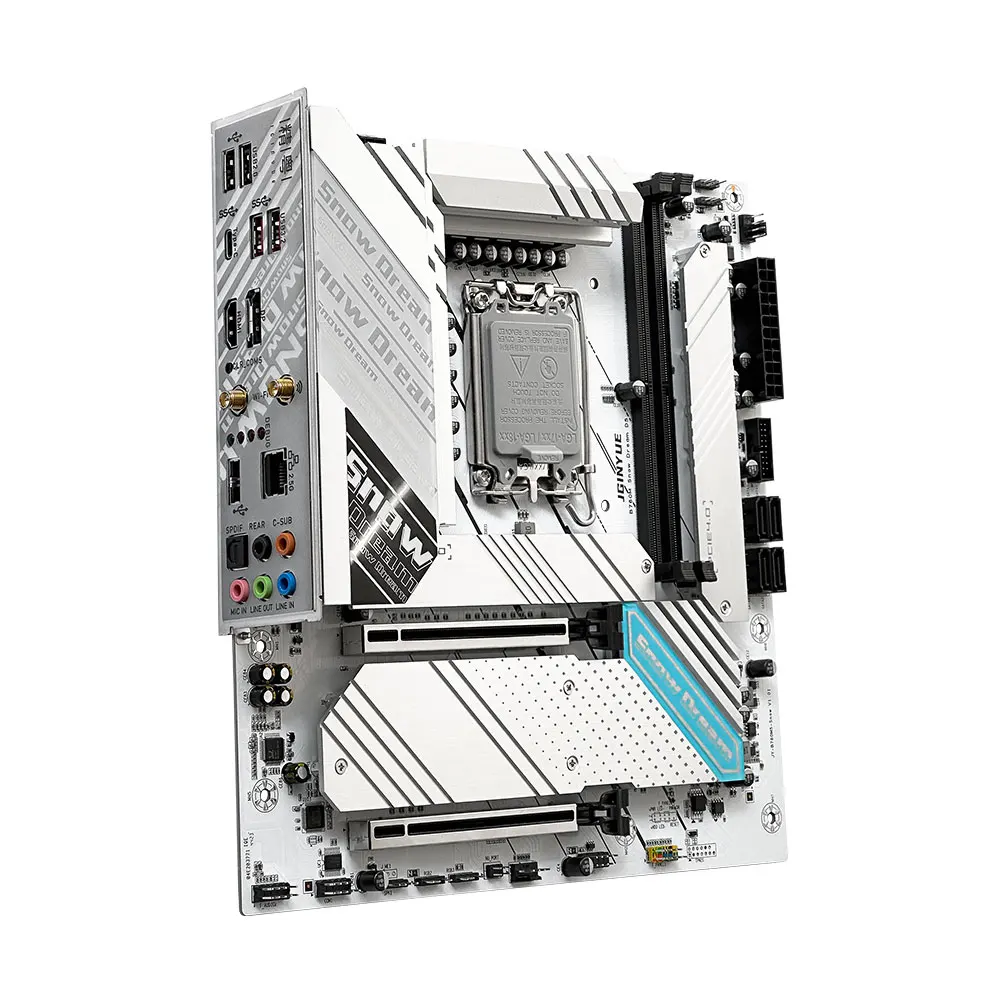 Imagem -04 - Jginyue-placa-mãe B760m Lga 1700 Intel Core i3 i5 i7 i9 12 ° 12 ° 12 ° 12 ° 11 ° Ddr5 B760m-snow Dream d5