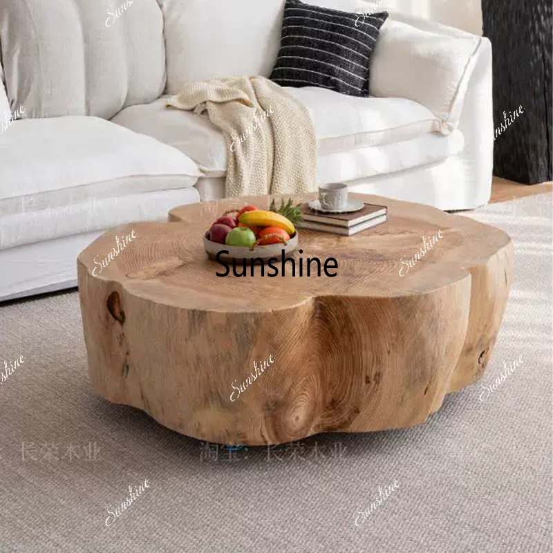 Italian Wood Coffee Table Living Room Luxury Nordic Simple Cute Aesthetic Coffee Table Service Service Meubles Salon Furniture