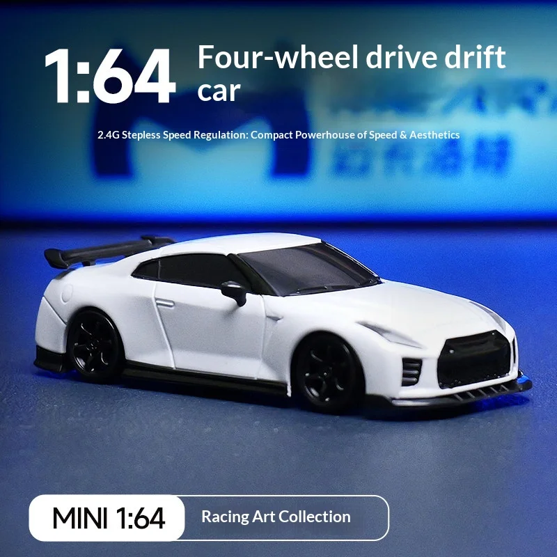

Mini 1:64 4WD RC Drift Car High Speed Racing Car Desktop Decoration Model Car Gift For Boys Friends Holiday Birthday Present