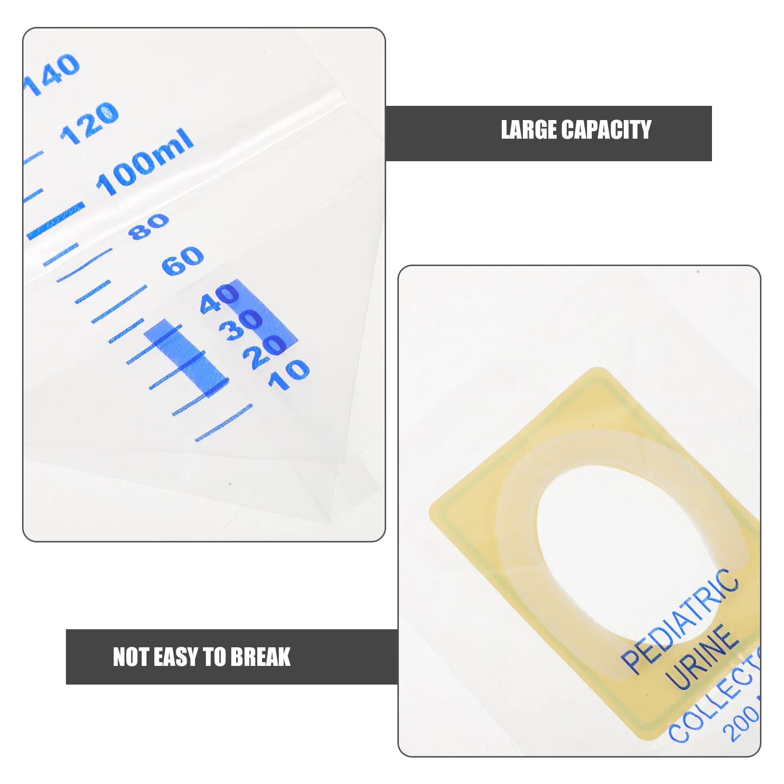 

20pcs Urine Collection Bag Disposable Large Capacity Leak Proof Baby Pee Bags For Travel Pediatric Urine Bag Home Use
