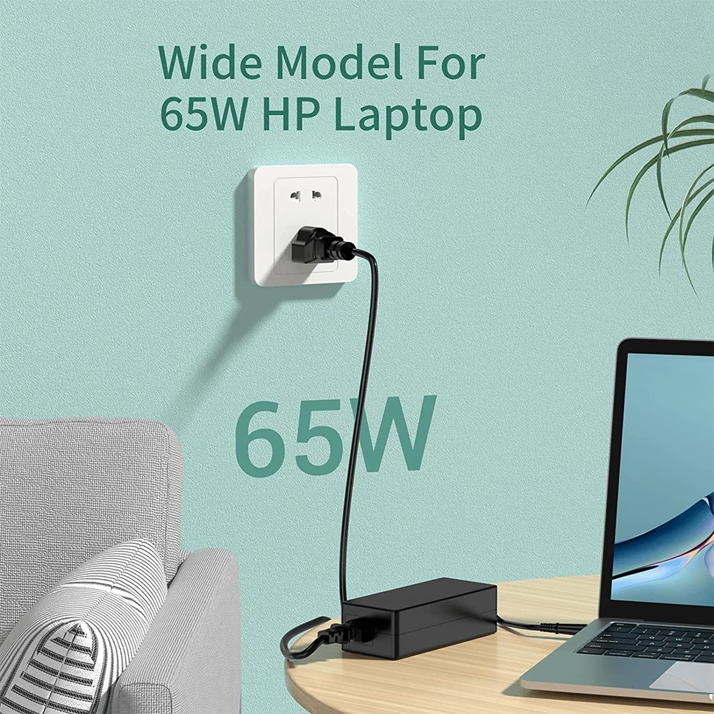 18.5 فولت 3.5A 65 واط التيار المتناوب محول شاحن محمول امدادات الطاقة ل HP 2000-2B09WM 2000-2A20NR بافيليون DV4 DM4 DV5 DV6 DV7 G60