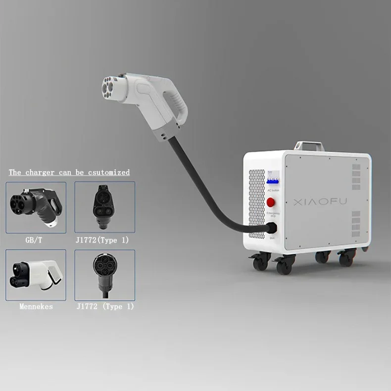 ポータブル充電器および充電器,高品質,屋外車両用,強力な電気自動車,緊急充電車両,20kW