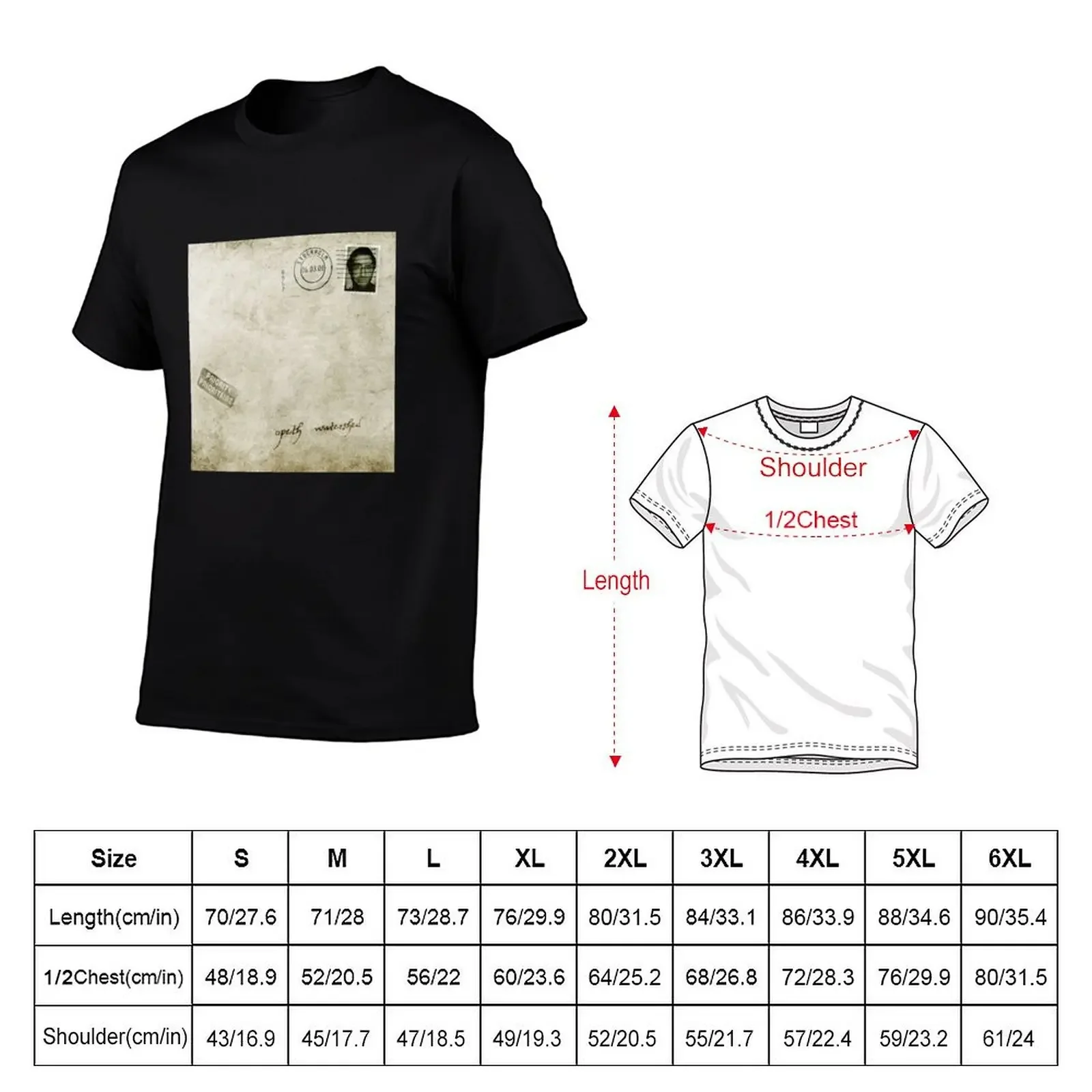 ópéth Watershed 2 Album Cover T-Shirt plus sizes cute clothes blacks graphic t shirts mens shirts graphic tee