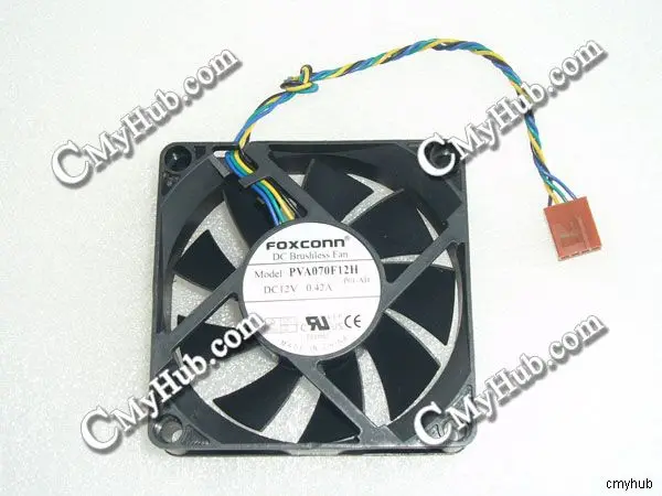 For Foxconn PVA070F12H-P01-AD DC12V 0.42A 7012 7CM 70MM 70X70X20MM 4pin Cooling Fan PVA070F12H-P01-AD