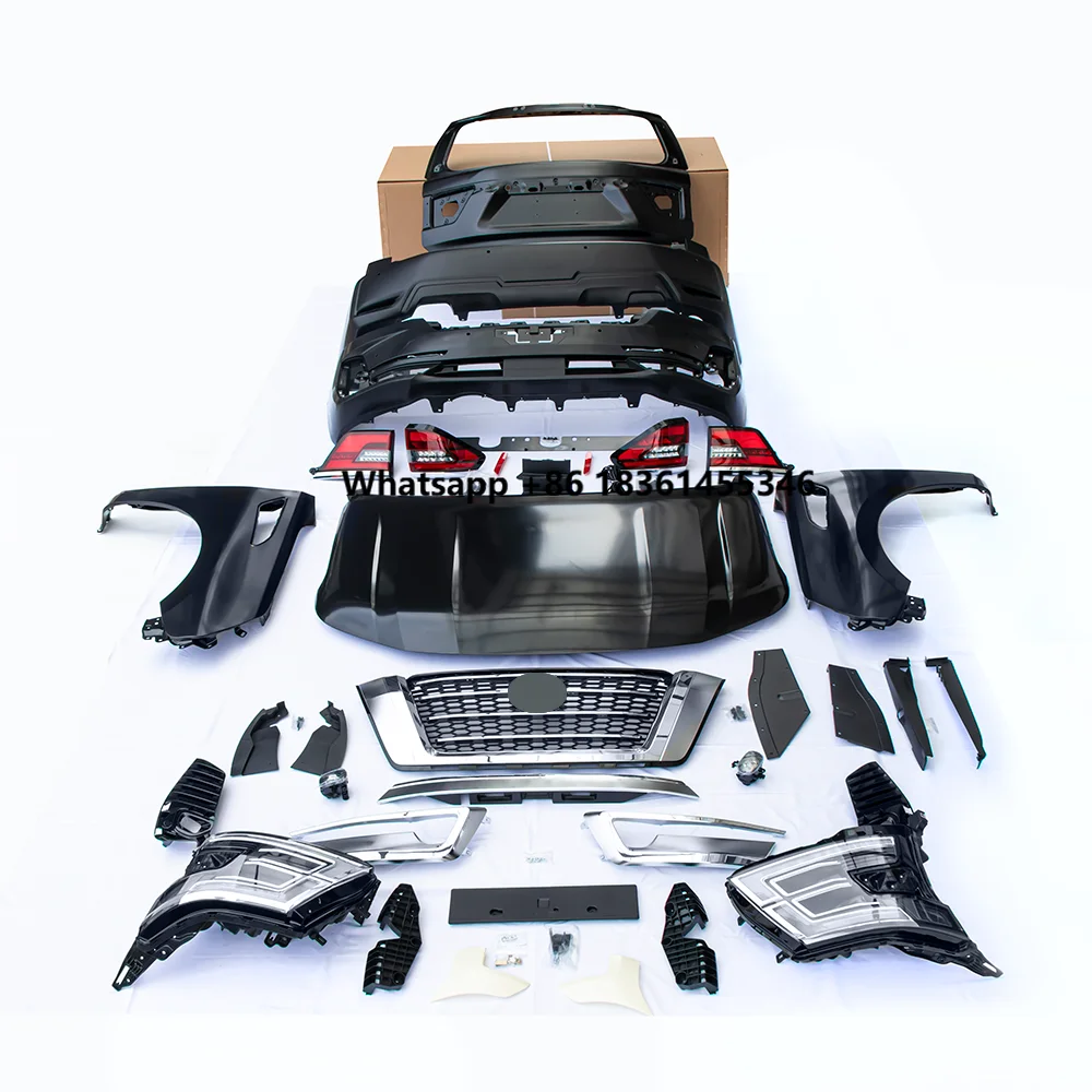

TDCMY Full Body Kit IncludingHeadlights/bumper/grille/Hood/Fender/Tailgate Steel Y62 2016-2019 Upgrade to 2020