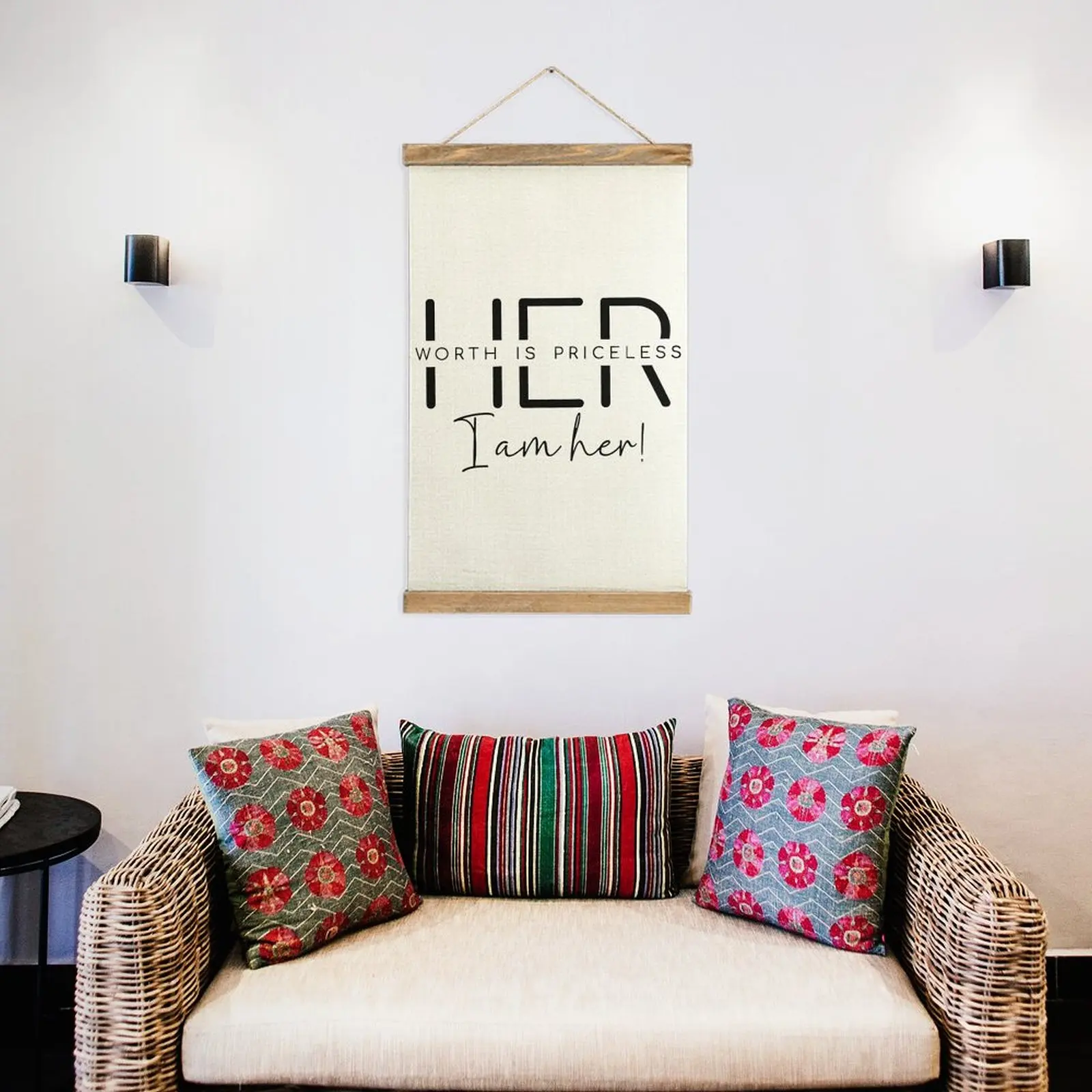 لوحة معلقة من الكتان بكلماتها التي لا سعر لها، صورة عتيقة لتزيين جدران المطبخ، رسومات فكاهة، تزيين بيضاء