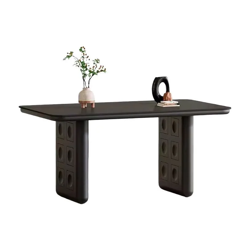 

Retro style mid-ancient style minimalist style modern small apartment solid wood dining table household dining table French