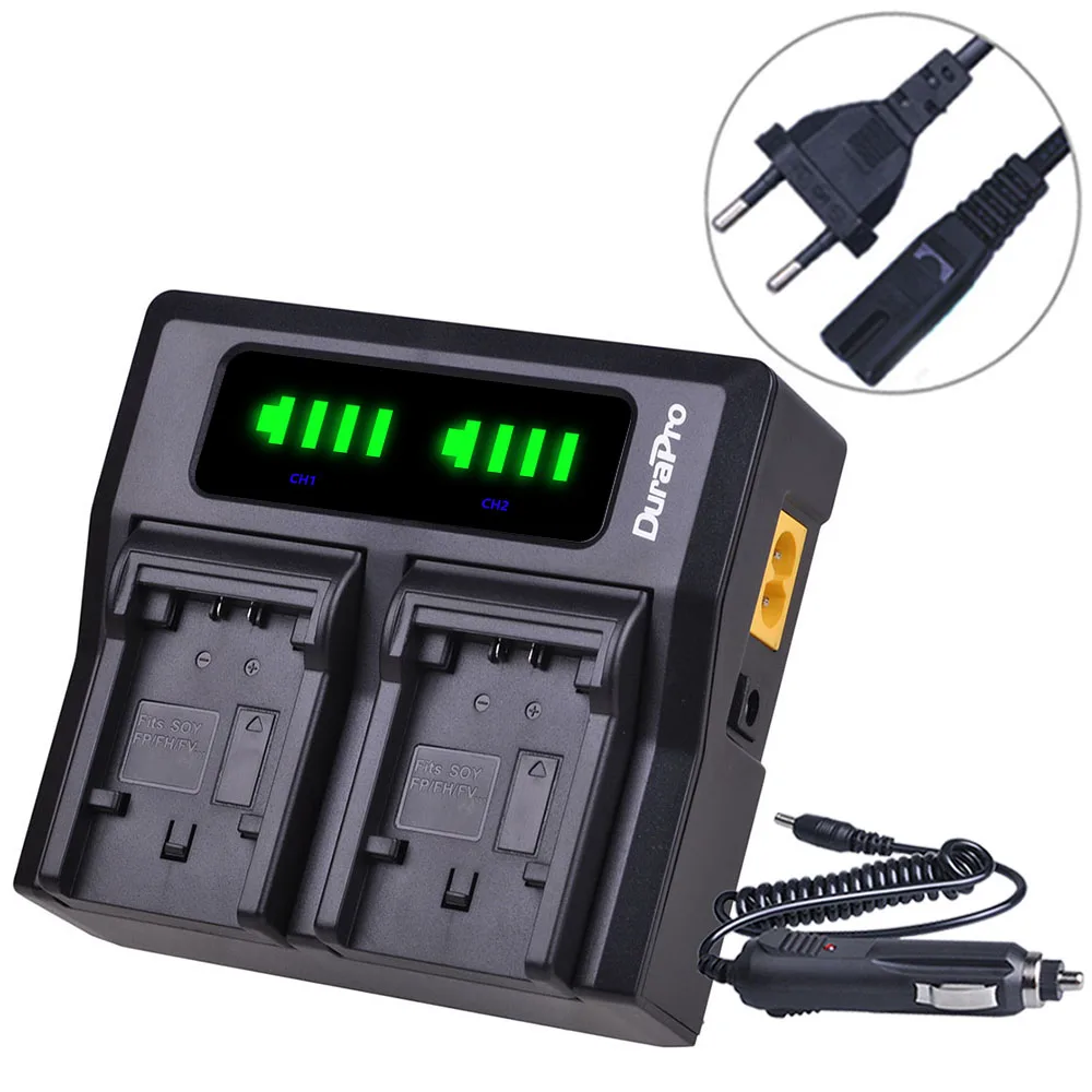 

DuraPro LED Dual Quick Charger For Sony NP-FV50 NP-FP50 NP FP70 FP90 NP-FH50 NP-FH70 NP-FH100 NP FV50 NP-FV100 NP FV70 Battery