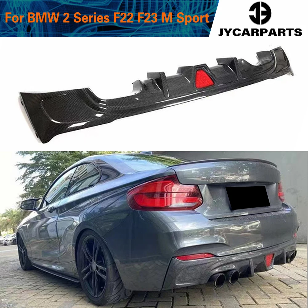 Carbon Fiber Car Rear Bumper Lip Diffuser for BMW F22 F23 M Sport Coupe Convertible 2013 - 2017 M235i M240i Rear Diffuser Lip